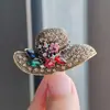 Broche para Sombrero de Diamantes de Imitación Estilo Coreano Retro, Versátil, Lujoso, De Aspecto Caro, Moderno, Accesorios Más Vendidos, Corsage de Lujo Accesible