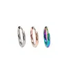 Anillo Plano G23 de 1.2 mm de Espesor Aro para la Oreja Joyería para Oreja Perforada Hebilla de Oreja de Aleación de Titanio G23 Joyería para Perforación de Nariz