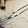 Ventas Directas de Fábrica Mayorista Joyería Tejida Hecha a Mano DIY Collares Versátiles Collares con Colgante de Jade Hilo Rojo para el Año de Nacimiento
