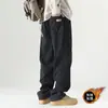 Calças Cáqui para Homens, Calças de Outono e Inverno para Homens, Calças de Lã de Outono e Inverno para Homens, Tamanho Grande