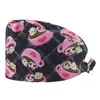 Gorro de Trabajo para Clínica Transfronteriza, Gorro Quirúrgico de Copa Redonda, Gorro sin Visera para Personal Médico, Gorro con Amarre Trasero, Gorro Protector