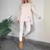 Chaqueta Casual de Color Sólido para Mujer con Manga Larga Ventilada y Cuello Redondo, Estación Independiente de Amazon 2024, Otoño/Invierno Transfronteriza
