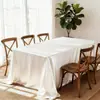 Toalha de Mesa Espessa Acessível Luxo High-End 2025 Novo Estilo Simples Retangular Cetim Cor Pura Toalha de Mesa para Mesa de Sobremesa Toalha de Mesa