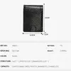 Billetera Corta de Negocios Ultradelgada, Billetera Transfronteriza, Portabilletes de Dólar, Portatarjetas de Amazon, Tarjetero, Billetera para Hombre de Fibra de Carbono para Comercio Exterior