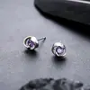 Brincos de Zircônia Mobius para Homens, Brincos da Moda, Brincos Tendência, Brincos Elegantes para Mulheres, Joias de Osso de Orelha de Alta Qualidade