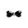 Brincos de Liga de Titânio com Zircônia Preta, Tarraxas de Orelha Estilo Dark Nicho, Acessórios Personalizados de Piercing Multiestilo para Garotas Descoladas