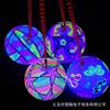 Corrente luminosa infantil bola de bater flash desenho animado futebol corda de puxar fitness bola de arremesso brinquedo elástico empurrar atacado