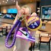 Llavero creativo de simulación de zapatillas de baloncesto AJ de goma blanda, colgante de personalidad, llavero para coche de pareja, bolsa, regalo exquisito