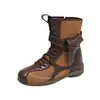 Botas Martin de nicho para mujer 2026, estilo boxeo, otoño, botas de media caña con cordones, diseño de moda retro, nuevas botas verdes versátiles