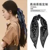 Pañuelo de seda con estampado de anacardos 2026 nuevo pañuelo con forma de diamante, pañuelo versátil para combinar con camisas, bufanda para el cuello, diadema y accesorio versátil