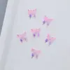 Joyería para Uñas Artísticas de Mariposa Artificial Luminosa Pintada Colorida Accesorios de Pasador de Pelo para Uñas Fluorescentes, Aretes