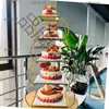 Suporte de Bolo Europeu Criativo Novo com Múltiplos Andares Hotel Celebração de Casamento Aniversário Banquete de Longevidade Loja de Bolos Desmontagem e Montagem