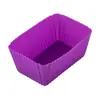 Venda Quente Amazon Forma Retangular de Silicone para Bolo Forma de Silicone para Bolo Mafen Cup Forma para Assar diy