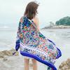 Bufanda de algodón twill grueso estampado estilo étnico 2024 para aire acondicionado, cálida, para mujer, cambiable, anti-DDoS, chal bufanda a prueba de sol