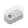 Caixa de Armazenamento de Brocas Multifuncionais para Nail Art Caixa de Brocas com 30 Furos Caixa de Exibição de Brocas para Nail Art