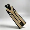 Tirantes de color liso para adultos de 2.5 cm en stock transfronterizos con tres pinzas, banda elástica extensible para pantalones