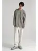 Otoño e Invierno Estilo Retro Japonés Nuevo Estilo Hombro Caído Suéter Interior para Hombre Manga Larga Casual Color Sólido Perezoso Holgado Tejido Suéter Tendencia
