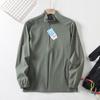 ¡Serie para exteriores! Chaqueta Elástica Transpirable para Pareja Ropa para Hombre y Mujer 25 Primavera y Verano Casual Cuello Alto Seda de Hielo Protector Solar Ropa para la Piel