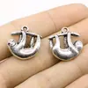 20X20Mm 4g Prata Antiga Retrô DIY Acessórios de Liga Animal Fofo Pingente Preguiça