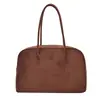 Bolsa Tote Grande Capacidade Estilo Coreano Luxo Leve Bolsa de Ombro Única Grande Capacidade Versátil Bolsa Boston de Axila Estilo Minimalista Camurça Pelúcia