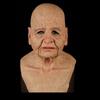 Imitação transfronteiriça velho vovô vovó máscara de látex Halloween velha cabeça horror peruca engraçada adereços