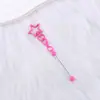 Novo Criativo DIY Chaveiro de Estrela de Cinco Pontas com Contas Pingente de Bolsa Chaveiro de Metal com Contas Pronto para Venda