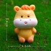 Doce adornos pequeños de resina del Zodiaco micro paisajismo adornos de escritorio creativos animales artesanías chinas colgante de coche color