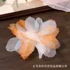 Procesamiento Personalizado de Fábrica de Organza Degradada con Flores Tridimensionales, Accesorios DIY Hechos a Mano, Tocados, Decoraciones para Zapatos y Sombreros, y Adornos para Ropa