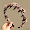 Faixa de Cabeça de Cano Alto para Verão para Mulheres, Faixa de Cabeça Antiderrapante com Dentes para Lavar o Rosto, Acessório de Cabelo, Elástico de Cabelo, Novo Modelo 2026
