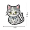 Patch Bordado de Gatinho Fofo Desenho Animado Gatinho Desenho Animado Patch Adesivo para Termocolar para Roupas Infantis, Bolsas, Patch para Roupas DIY