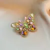 Broche Mariposa de Cristal de Lujo de Alta Gama Transfronterizo, Cristal Retro Incrustado con Diamantes, Elegante y con Estilo, Broche para Chaqueta de Traje para Mujer