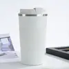 Taza de Café Estilo Europeo Transfronteriza Termo de Viaje Taza de Regalo de Acero Inoxidable Aislamiento Simple Vacío Doble Capa Taza Artesanal
