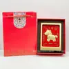 Enriqueça Imediatamente Porta-Retrato de Ouro Puro 999, Riqueza Vem de Todas as Direções, Peça Decorativa, Presente que Atrai Fortuna, Atacado, Item Popular para Abertura de Loja de Ouro