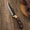Cuchillo para Deshuesar Forjado, Cuchillo de Carnicero, Cuchillo Ultraafilado Específicamente para Despiezar, Deshuesar, Sacrificar Cerdos y Ovejas, Cuchillo de Cocina Pequeño con Punta Afilada