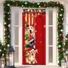 Cubierta de Puerta Navideña Temu Papá Noel Rompiendo el Muro Atmósfera de Llegada Fiesta Festiva Entrada de Puerta Tela Colgante de Bienvenida