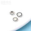 Separador de plata S925 redondo chino plata vintage arandela de rueda estrella Luna pulsera DIY accesorios de plata