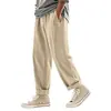 Pantalones Largos Deportivos Casuales Simples de Lino Holgados para Hombre Estilo Americano Transfronterizos Personalizados para Todas las Estaciones Niños