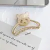 Pinza de metal para coleta, pinza de agarre para media cabeza de bola, grande, para baño, agarre para cabello, Corea del Sur, pinza para cabello de la parte posterior de la cabeza, tocado