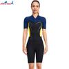 Traje de Neopreno Nuevo para Pareja Traje de Baño de una Pieza Protección Solar Manga Corta Shorts 1.5mm Snorkel Surf Traje de Neopreno Cálido