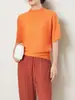 Miyake Alta Calidad Top de Manga Corta para Mujer para Verano Nuevo Holgado Top Batimóvil Adelgazante Camiseta Versátil Camiseta de Moda Ins para Mujer