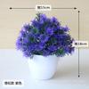 Planta Simulada Hongyun Bola de Grama em Vaso Bonsai Árvore Pequena Decoração de Casa Flores Ornamentos Criativos Mini Bola Sakura Bola de Neve