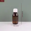 Botellas Marrones de Líquido Oral, Botellas de Vidrio Marrón Oscuro a Prueba de Luz, Botellas Marrones para Enzimas, Botellas Dispensadoras de Pastillas, Botellas de Jarabe de Espino Amarillo al por Mayor