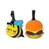 Etiqueta de equipaje con forma de robot abeja linda de dibujos animados de PVC personalizado, etiqueta de equipaje de silicona, se puede personalizar y moldear