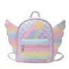 Mochila Escolar para Bebê Jardim de Infância Estrela Cadente Fofa com Asas Mochila para Meninos e Meninas Mochila Infantil Estilo Ocidental com Diamantes