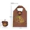 190t Gruesa Encriptada Plegable para Cachorros Ecológica Bolsa de Compras Portátil Almacenamiento Bolsa Tote de Regalo Logo del Fabricante