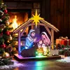 MZ1331-1343 Enfeite de Árvore de Natal Luminoso Transfronteiriço Luz de Véspera de Natal Micro Paisagem Decoração de Mesa Display