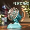 Ventilador de mesa mini retrô carregamento usb dormitório mesa de escritório ventilador de mesa portátil ao ar livre portátil pequeno ventilador transfronteiriço