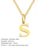 Collar con Colgante de Letra Emanco Acero de Titanio No se Desvanece Cadena para Clavícula Cadena de Hueso de Serpiente de Acero Inoxidable Nicho Europeo y Americano para Mujeres