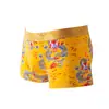 Calzoncillos tipo bóxer para hombre de algodón puro con estampado de dragón dorado, marca de moda, patrón de dragón amarillo, ropa interior de personalidad juvenil