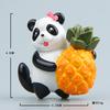 12 Pandas Fofos Edição Frutas Desenho Animado Criativo Tridimensional Botão Magnético Adesivos de Geladeira Atraentes Adesivos Magnéticos Atraentes Adesivos Magnéticos de Pedra